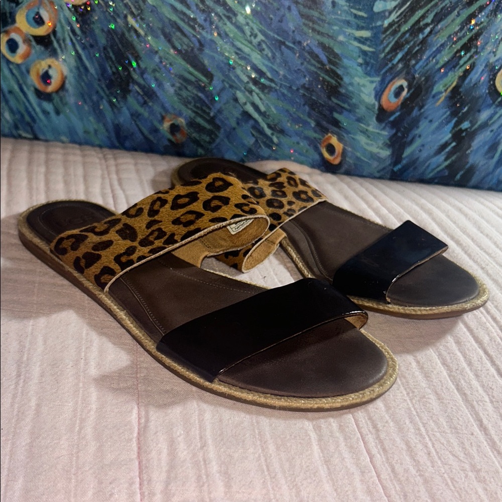 Ugg Size 6.5 Animal Print Sandals